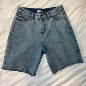 LMHX Denim Cutoff Bermuda-length Shorts